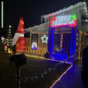 Christmas Light display at 11 Jindalee Crescent, Nowra
