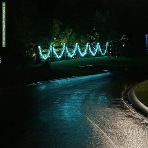 Christmas Light display at 7 Park Avenue, Plenty