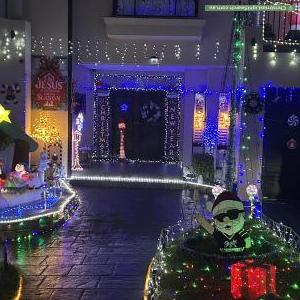 Christmas Light display at 46 Grasmere Avenue, Northmead