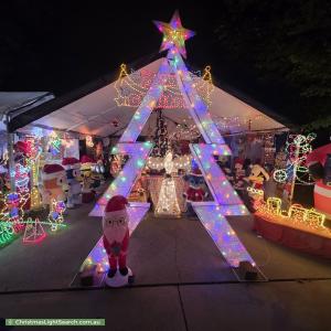 Christmas Light display at 3 Cleggett Street, Forde