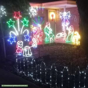 Christmas Light display at 41 Jacaranda Grove, Golden Grove
