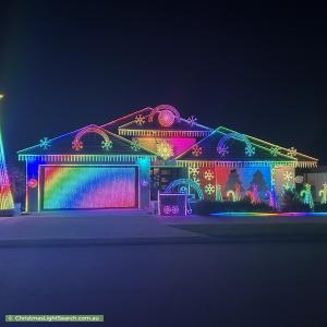 Christmas Light display at 15 Solaia Loop, Woodvale