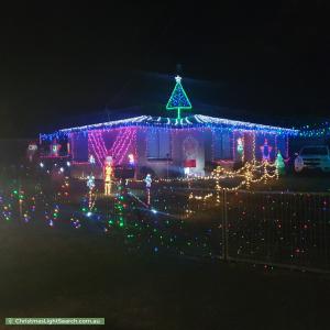 Christmas Light display at 102 Hookey Street, Rokeby