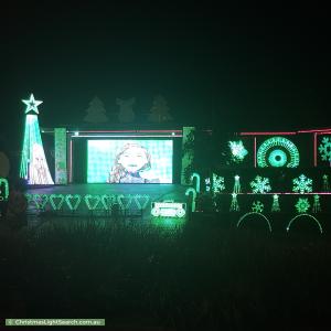 Christmas Light display at 99 Santa Monica Drive, Augustine Heights