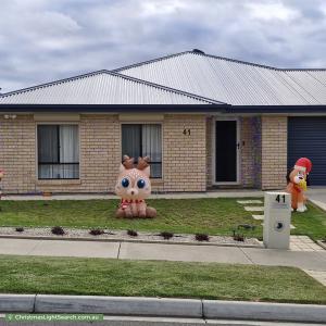 Christmas Light display at 41 Mina Parade, Hackham