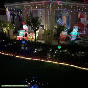 Christmas Light display at 12 Louis Vista, Madeley