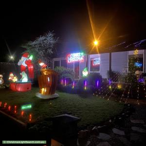 Christmas Light display at 2 Wallaroo Place, Hastings