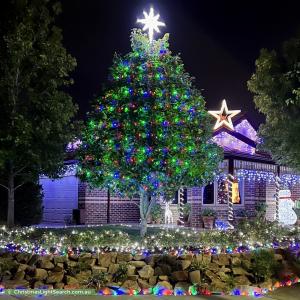 Christmas Light display at  Treeby Boulevard, Mordialloc