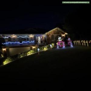 Christmas Light display at  Mountain View Avenue, Glen Alpine