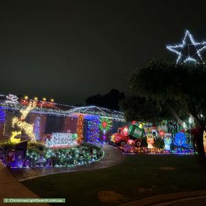 Christmas Light display at 12 Prelate Court, Wynn Vale