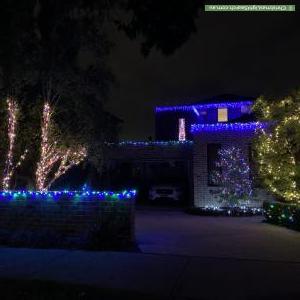 Christmas Light display at 1A Britten Street, Glen Iris