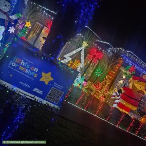 Christmas Light display at 13 Hotspur Drive, Wollert