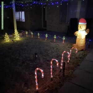 Christmas Light display at 6 Lacey Street, Beckenham