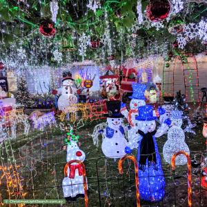 Christmas Light display at 8 Kennack Vista, Atwell