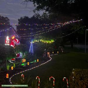 Christmas Light display at 17 Lord Hobart Court, Surrey Downs