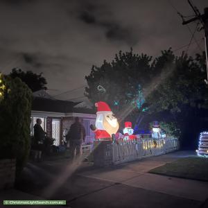 Christmas Light display at 84 Orange Street, Bentleigh East