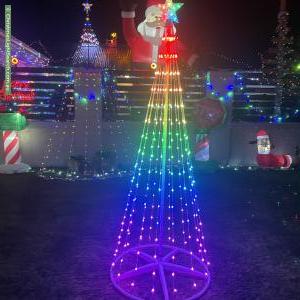 Christmas Light display at 9 Glenside Crescent, Craigie
