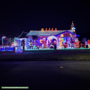 Christmas Light display at 9 Warwick Place, Kings Meadows