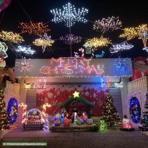 Christmas Light display at 42 Volante Crescent, Mermaid Waters