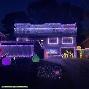 Christmas Light display at 55 Platypus Road, Berkeley Vale