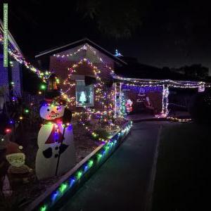 Christmas Light display at 7 Chapman Street, Blackwood