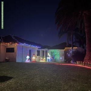 Christmas Light display at 8 Carbridge Way, Duncraig