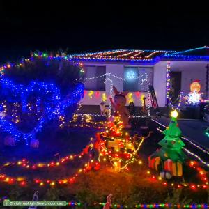 Christmas Light display at 15 Palmer Street, Garran