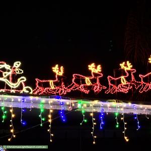 Christmas Light display at 14 Willow Court, Fulham Gardens