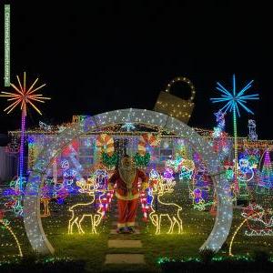 Christmas Light display at 50 Tiparra Avenue, Park Holme