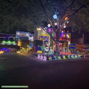 Christmas Light display at 64 Rollston Street, Amaroo