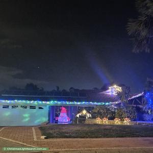 Christmas Light display at 16 Fleetwood Circuit, Woodvale