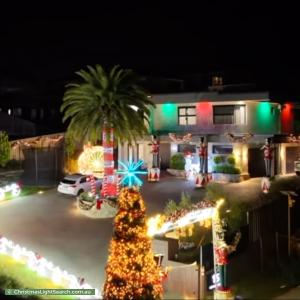 Christmas Light display at 15 Corvara Way, Pakenham