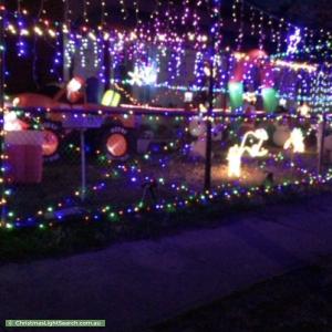 Christmas Light display at 50 Roebuck Street, Mile End