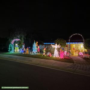 Christmas Light display at 2 Joseph Way, Woodcroft