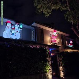 Christmas Light display at 45 Wentworth Street, Randwick