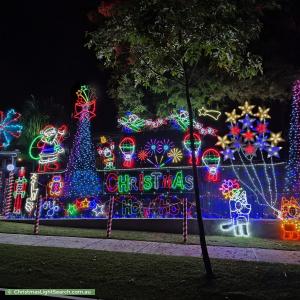 Christmas Light display at 27 Minimine Street, Stafford