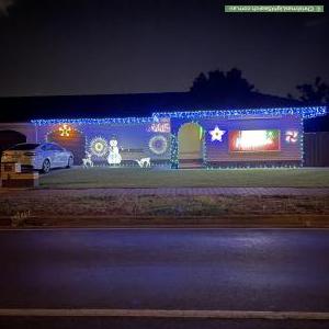 Christmas Light display at 21 Barnstaple Road, Salisbury