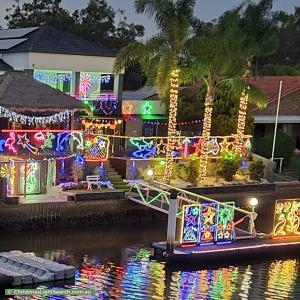 Christmas Light display at  The Drawbridge, Runaway Bay