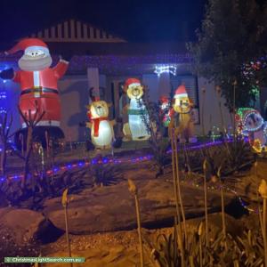 Christmas Light display at 23 Beckham Rise, Craigmore