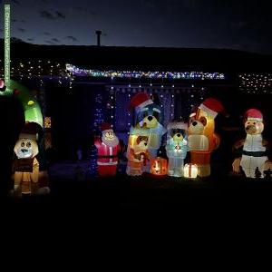 Christmas Light display at 6 Sedgemoor Road, Craigmore