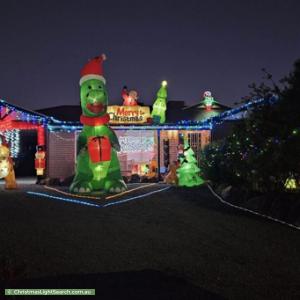 Christmas Light display at 7 Charles Fry Court, Williamstown