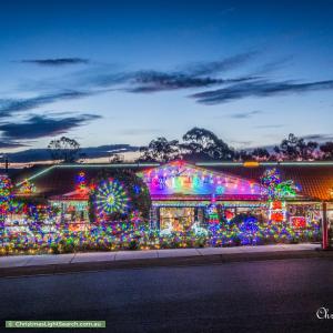 Christmas Light display at 17 Middleton Circuit, Gowrie