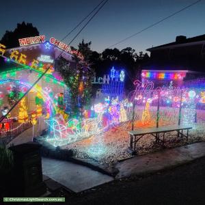 Christmas Light display at 36 Orion Street, Vermont