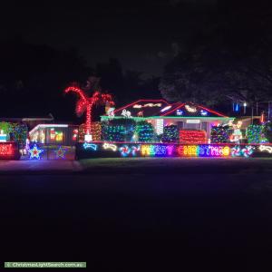 Christmas Light display at 5 Hampshire Crescent, Valley View
