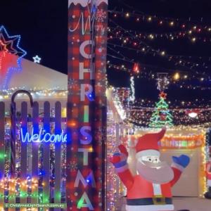 Christmas Light display at  Albara Road, Ingle Farm