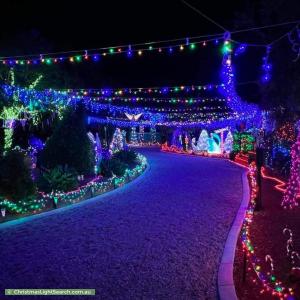 Christmas Light display at 15 Gilbert Street, Clayton Bay