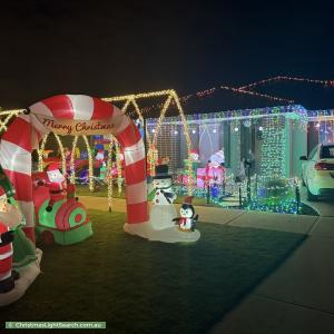 Christmas Light display at 19 Aspire Avenue, Clyde North