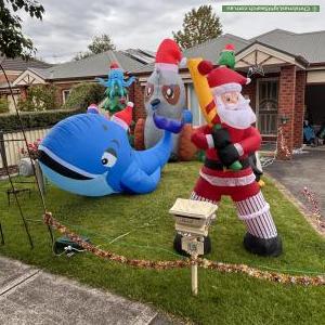 Christmas Light display at 15 John Fisher Drive, Berwick
