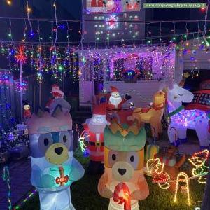 Christmas Light display at  Stevens Street, Southport