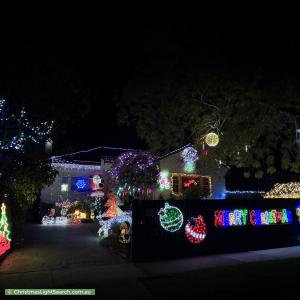 Christmas Light display at 42 Hodder Street, Brighton East